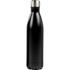 Ståltermos flaska 0,75 L, svart