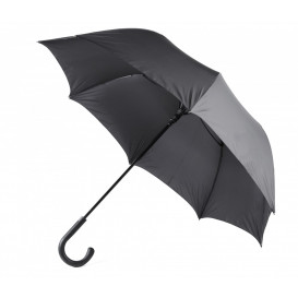 Paraply m gummikrycka, svart